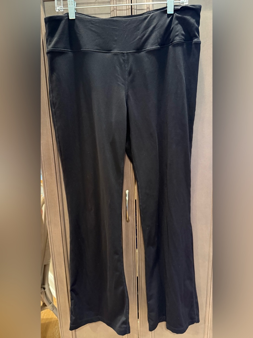 yogipace 2XL Women's Black Wide Bottom Yoga Pants